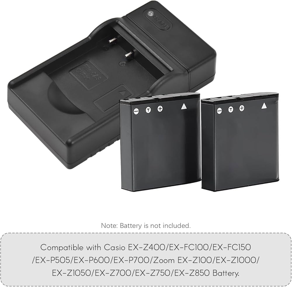 Amazon | NP-40 バッテリー充電器 LED インジケーター Type-C ポート