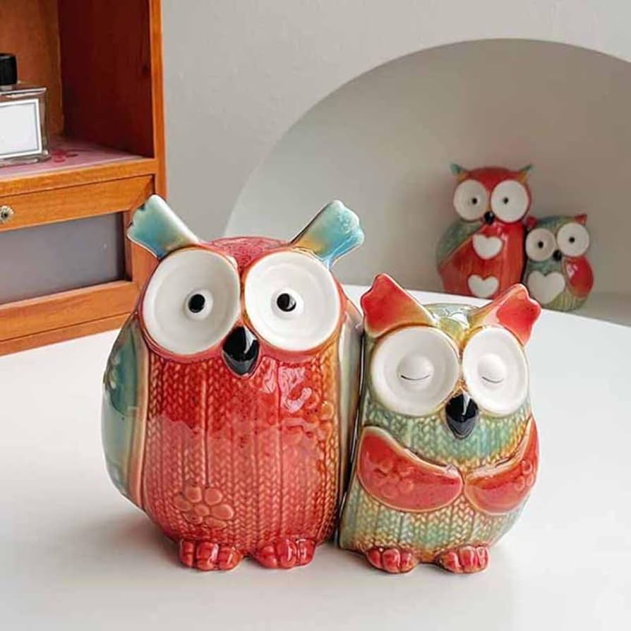 Amazon.co.jp: JAnjiaLxY ふくろう 置物 風水 ふくろう 置物 玄関 動物