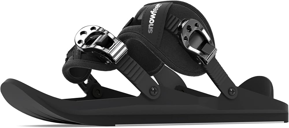 Amazon | SNOWFEET X - Mini Ski Skates for Snow The Short Skiboard