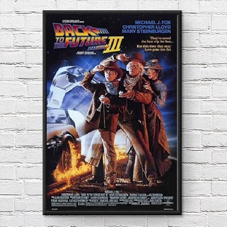 Amazon.co.jp: 映画ポスター バックトゥザフューチャー 3 Back to the