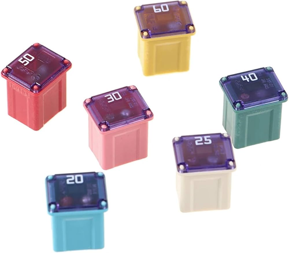 Amazon.co.jp: 角型ヒューズ 20A 25A 30A 40A 50A ヒューズチューブ