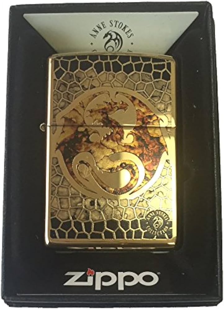 Amazon.com: Zippo Custom Lighter - Ann Stokes Artist Dragon w