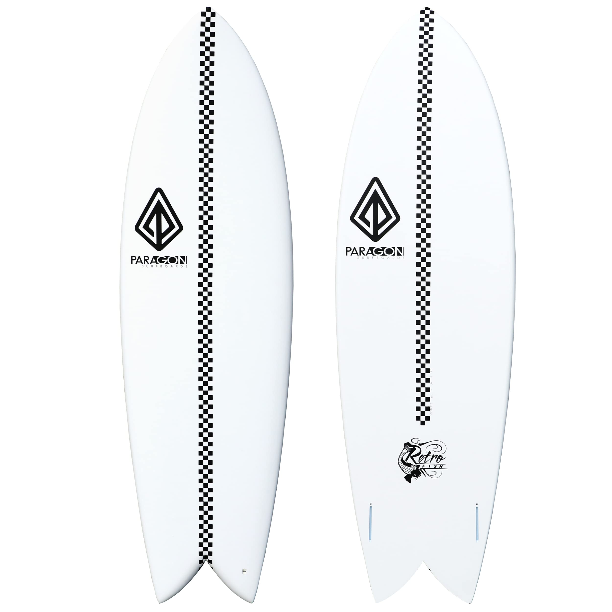 Amazon.com : Paragon Surfboards Retro Fish Surfboard - 6'0