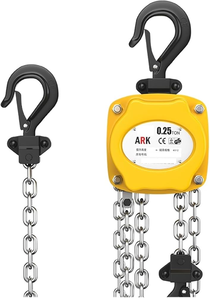 Amazon | パワーウインチ ミニチェーンブロック 0.25/1/2/3 トンハンド