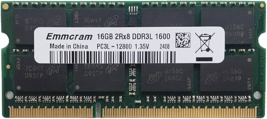 Amazon.co.jp: EMMCRAM 16GB DDR3 ノートパソコン RAM 1600MHz SODIMM