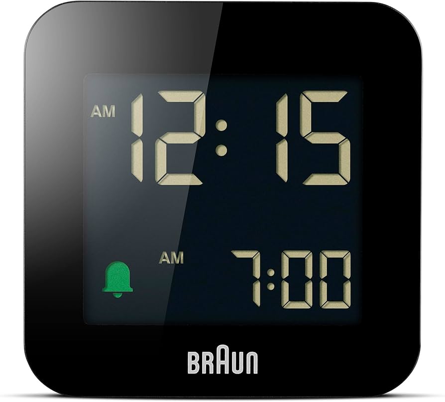 Amazon.com: Braun Digital Travel Alarm Clock with Snooze, Compact