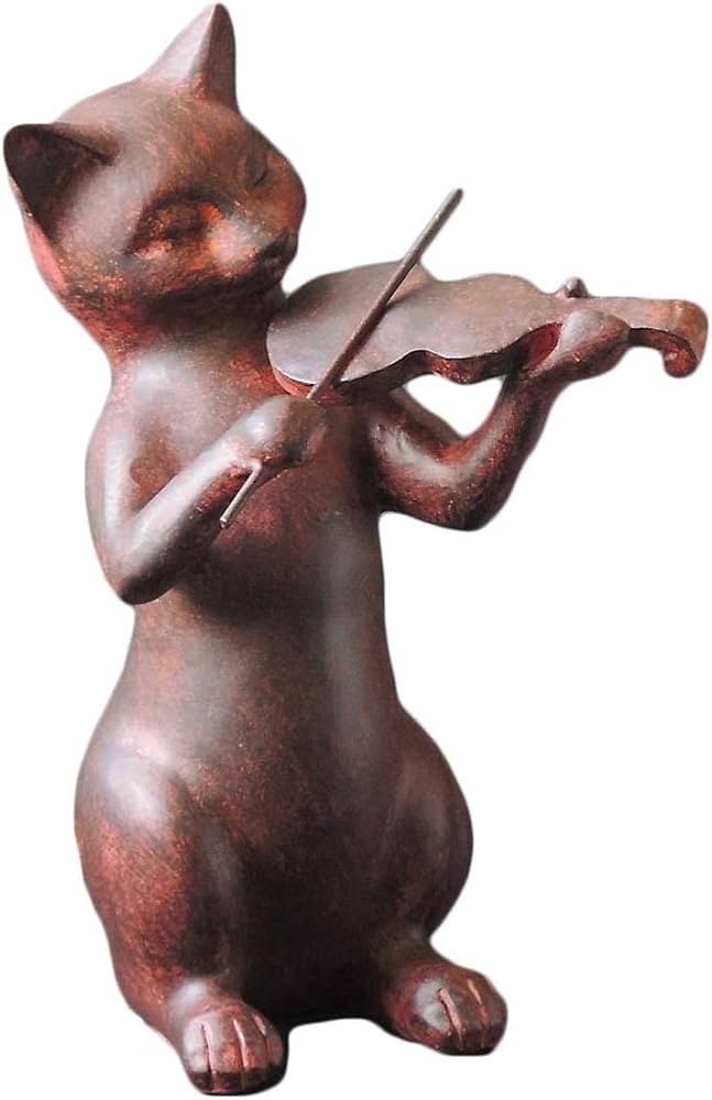 Amazon.co.jp: 東洋石創 動物オーナメント バイオリン ねこ 11021