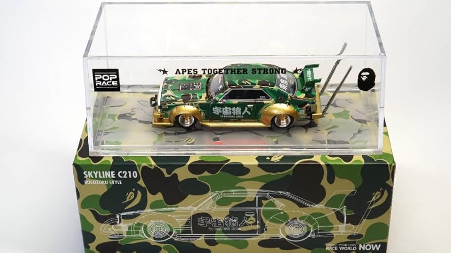 Amazon.co.jp: 1 64 SKYLINE GT-R R34 R33 GTR 暴走族 竹槍マフラー