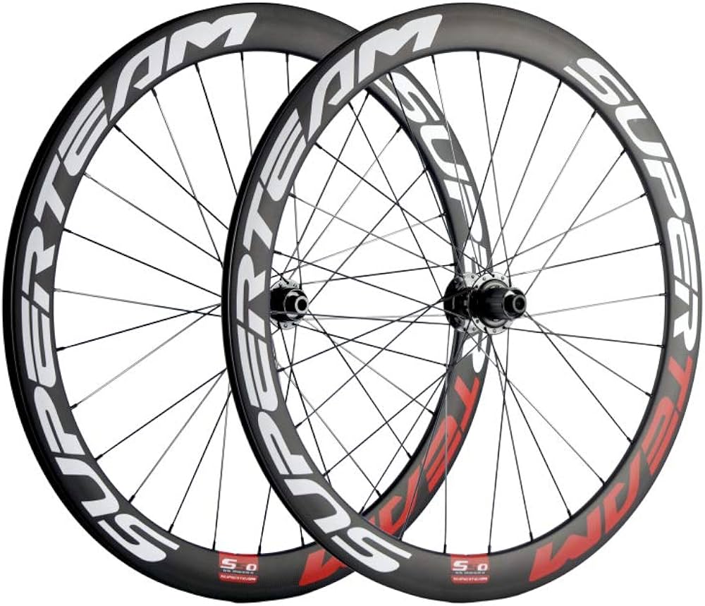 Amazon | SUPERTEAM カーボンディスクホイールセット 50C-25 700c