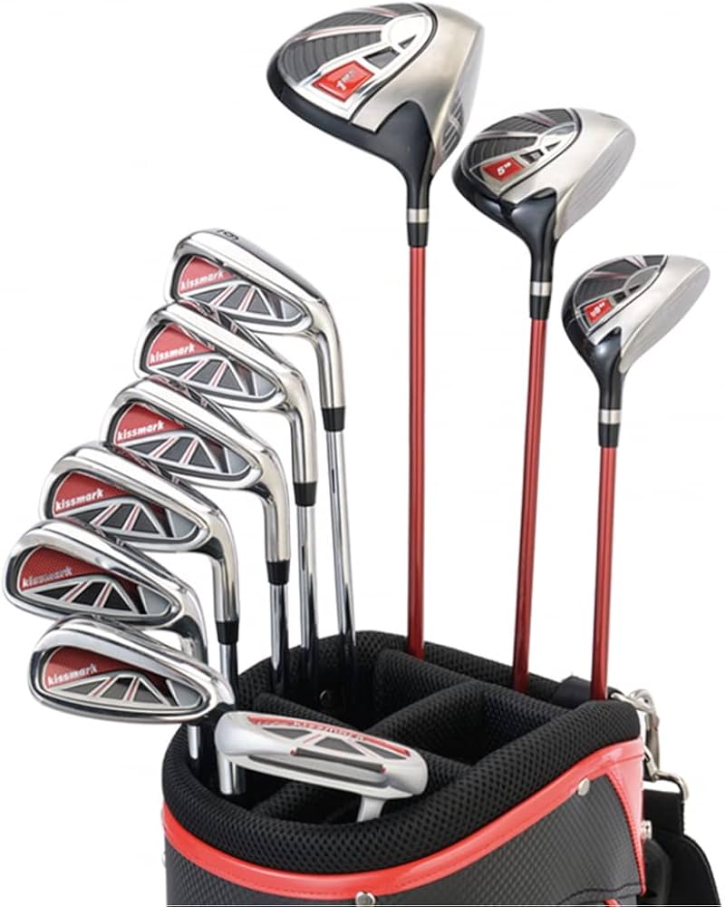 Amazon.co.jp: kissmark(キスマーク) メンズ ゴルフ クラブセット 10本