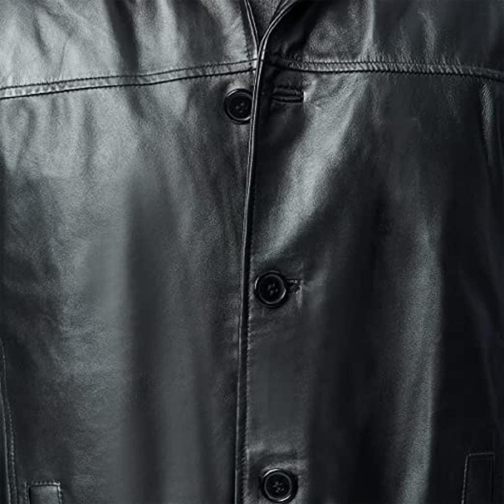Excelled Leather Men's Genuine Lambskin Black/Brown Real Leather