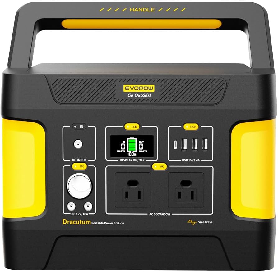 Amazon.co.jp: Evopow ポータブル電源 リン酸鉄 大容量 515Wh