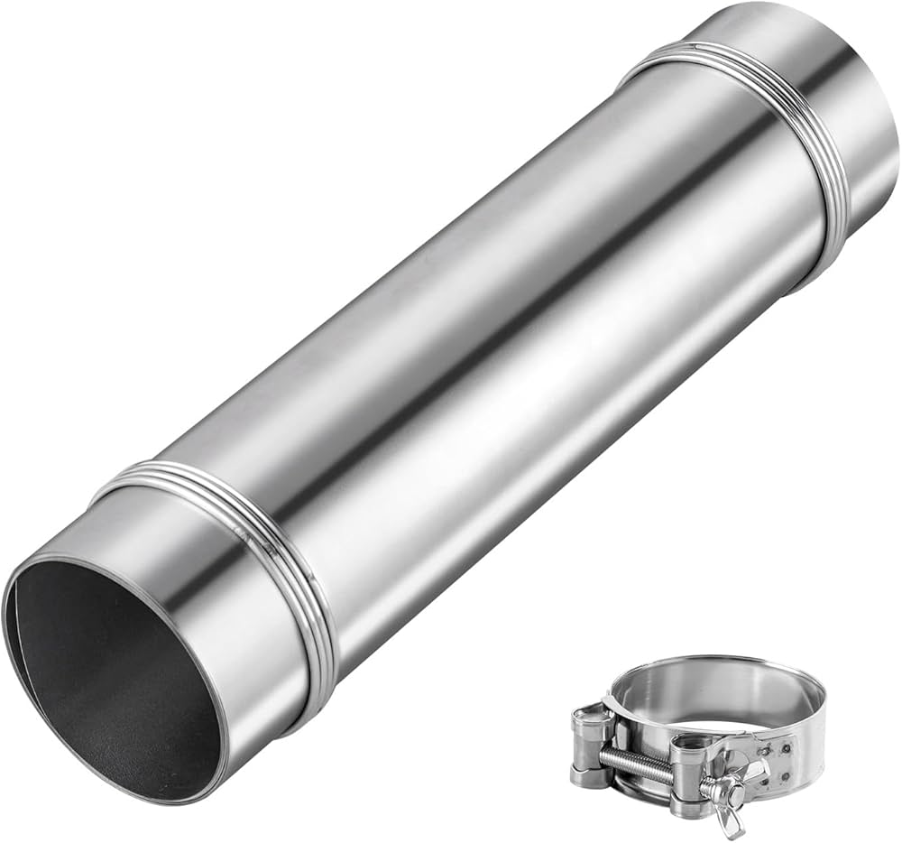 Amazon.co.jp: LYIYI 薪ストーブ用 304 ステンレス巻煙突パイプ 変形
