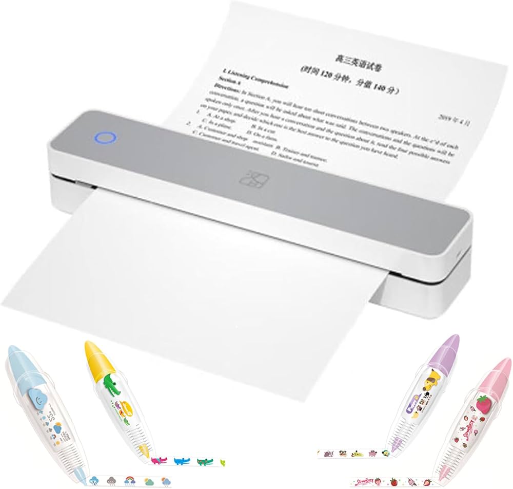 Amazon.co.jp: MT610 Pro ポータブルインクレスプリンター、300DPI HD