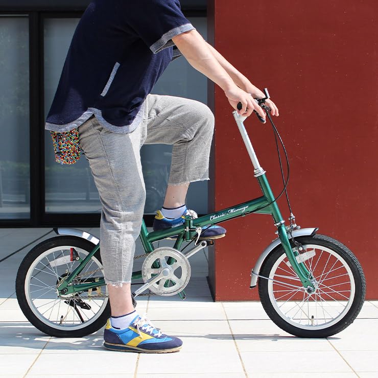 Amazon | 【 防犯登録付き/即乗り可能 】 折りたたみ自転車 16インチ