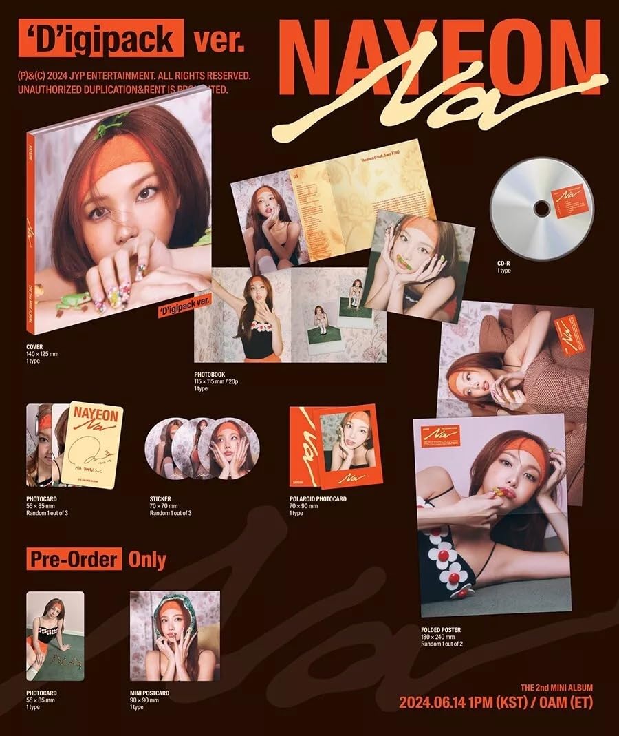 Amazon.com: (P.O.B) TWICE NAYEON NA 2nd Mini Album (Digipack Ver