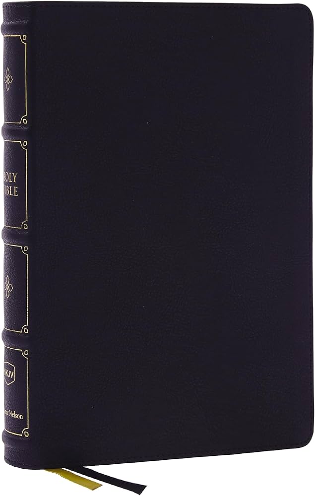 NKJV, Large Print Thinline Reference Bible, Blue Letter, Maclaren