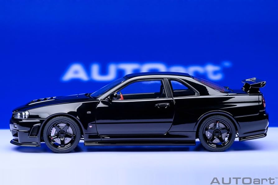 Amazon.com: AUTOart 1/18 Nismo R34 GT-R Z-tune Black Pearl