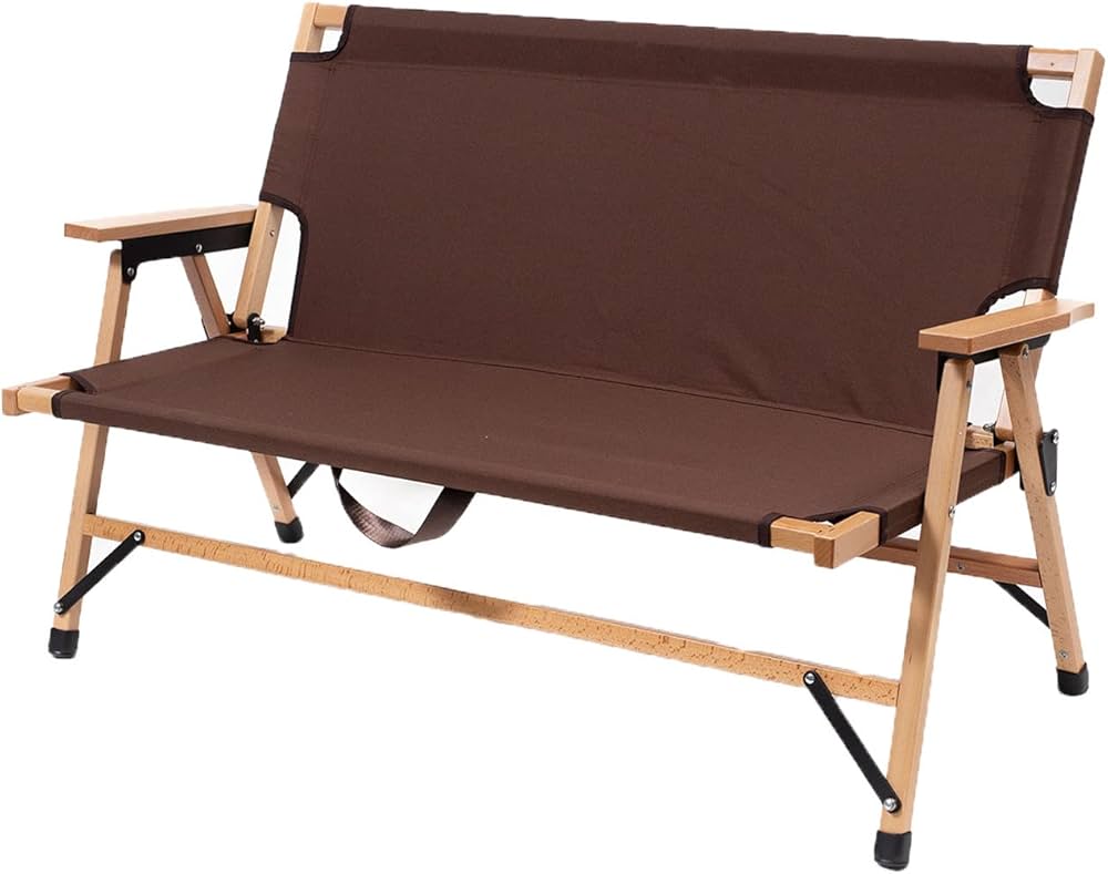 Amazon.co.jp: Hilander(ハイランダー) ウッドフレーム2人掛けベンチ