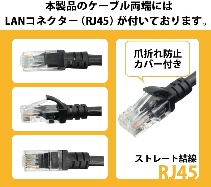 Amazon.co.jp: 100m CAT6 屋外高耐久LANケーブル(カテゴリー6) 30年の