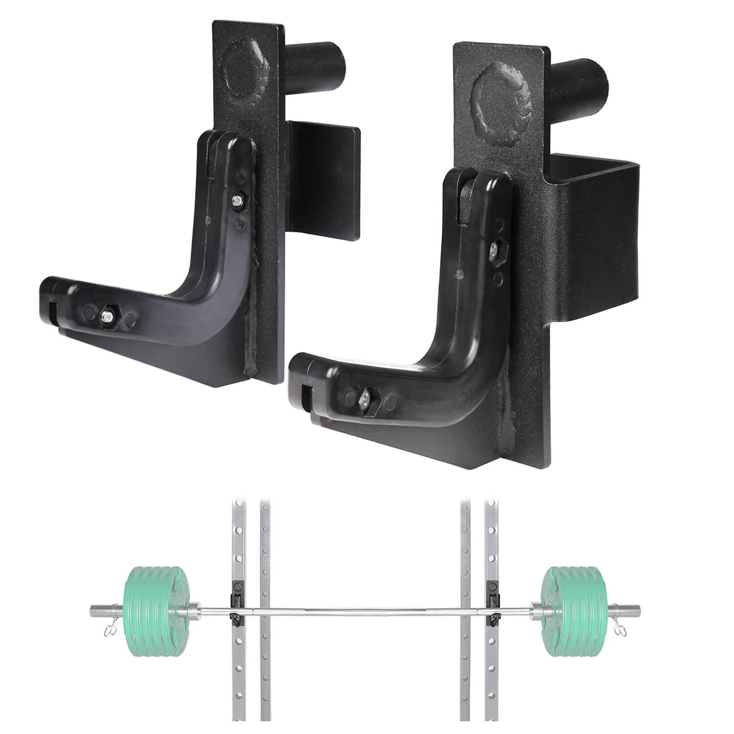 Amazon.co.jp: SYL Fitness Jフック 2x2インチパワーラック用 1インチ