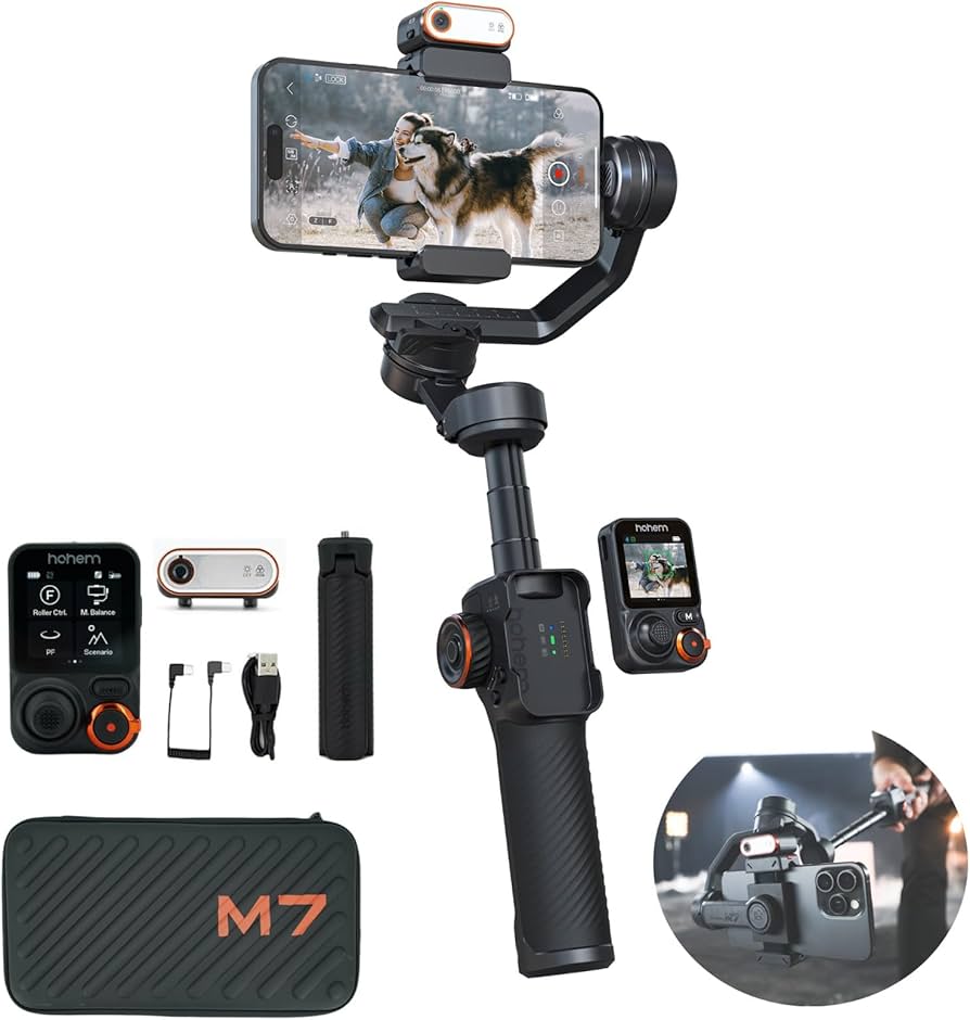 Amazon.com: Hohem iSteady M7 Gimbal Stabilizer for Smartphone, 3
