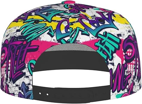 FJAUOQ Funny Graffiti Baseball Cap Snapback Hats Adjustable