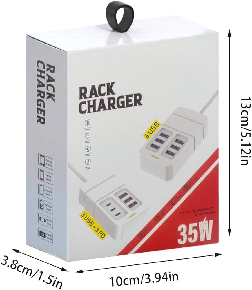 Amazon.co.jp: マルチポート USB 充電器、USB マルチポート充電器,6