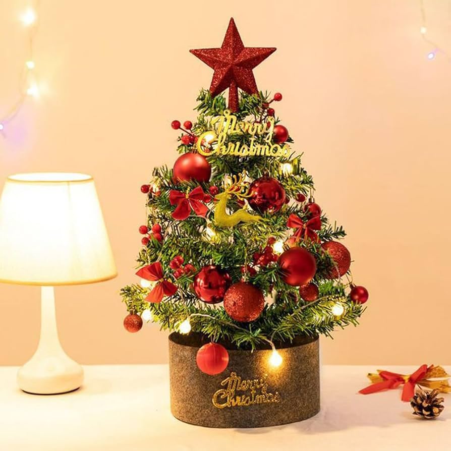 Amazon.co.jp: 【2023新登場】 ミニクリスマスツリー 卓上 北欧 led