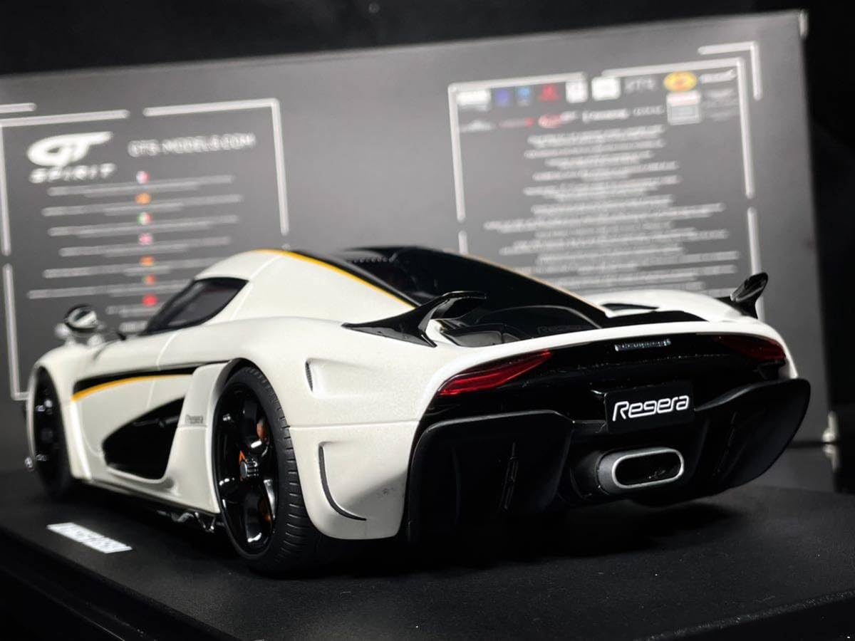 Amazon.co.jp: GT-Spirit 1:18 KOENIGSEGG REGERA 2018 限定 ホワイト