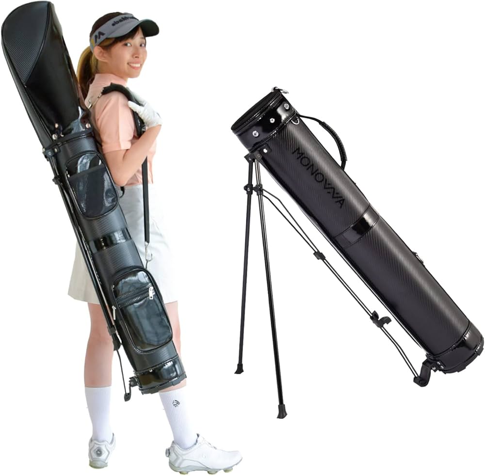 Amazon | ゴルフバック キャディーバッグ スタンド式 軽量 2.2kg 大