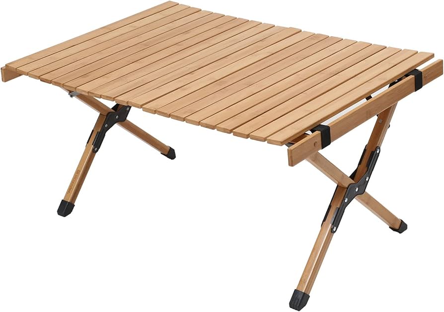 Amazon.co.jp: Hilander(ハイランダー) バンブーロールトップテーブル