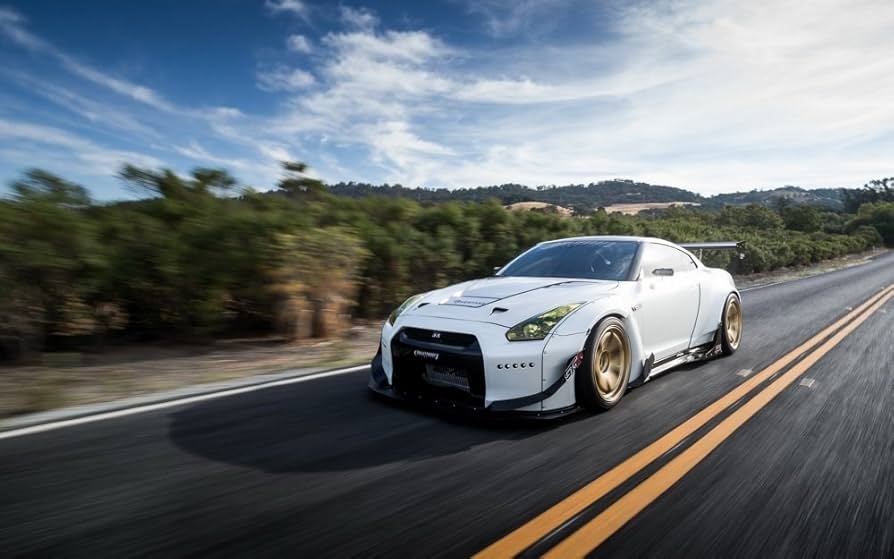 Amazon.co.jp: 絵画風 壁紙ポスター （はがせるシール式） 日産 GT-R