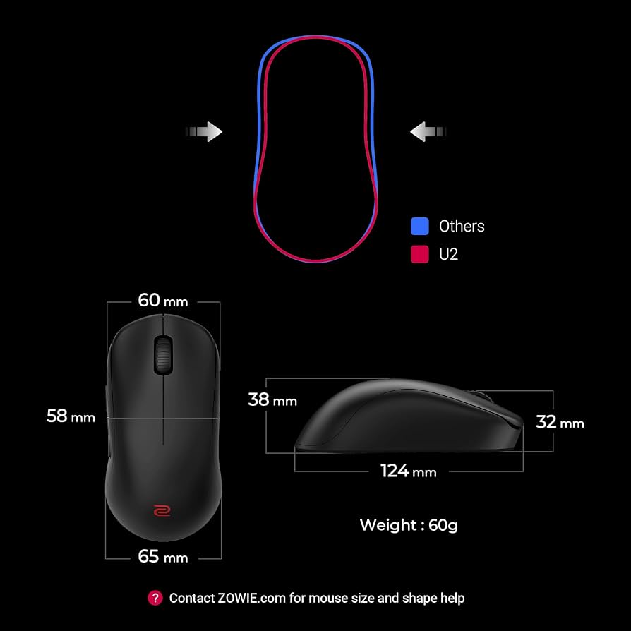 Amazon.com: BenQ Zowie U2 Wireless Gaming Mouse | Esports, Sport