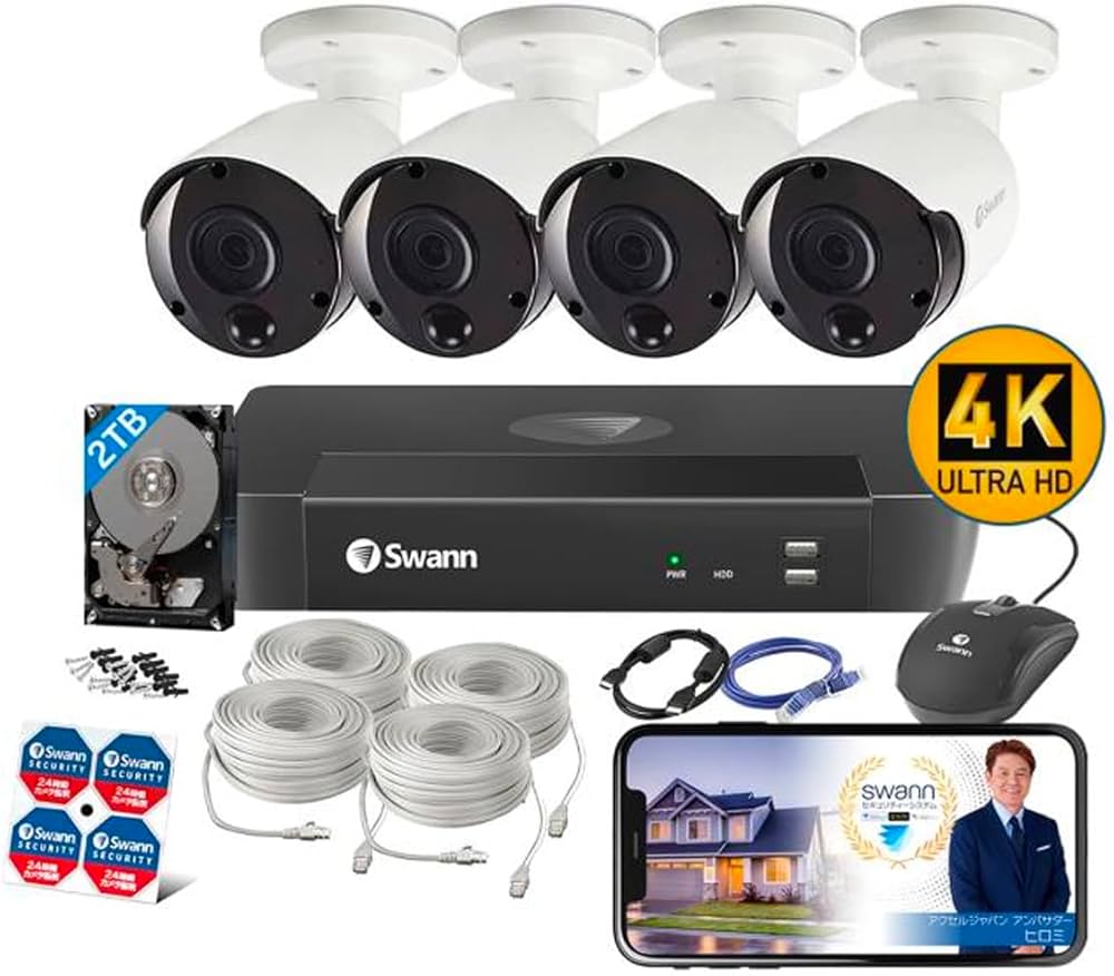 Amazon.co.jp: 【日本正規代理店】Swann 8CH セキュリティカメラ 4K