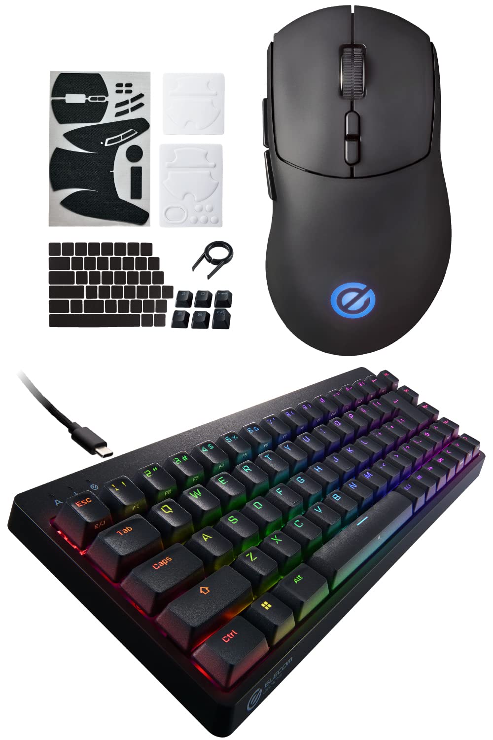 Amazon.co.jp: 【ゲーミングキーボードマウスセット】エレコム V