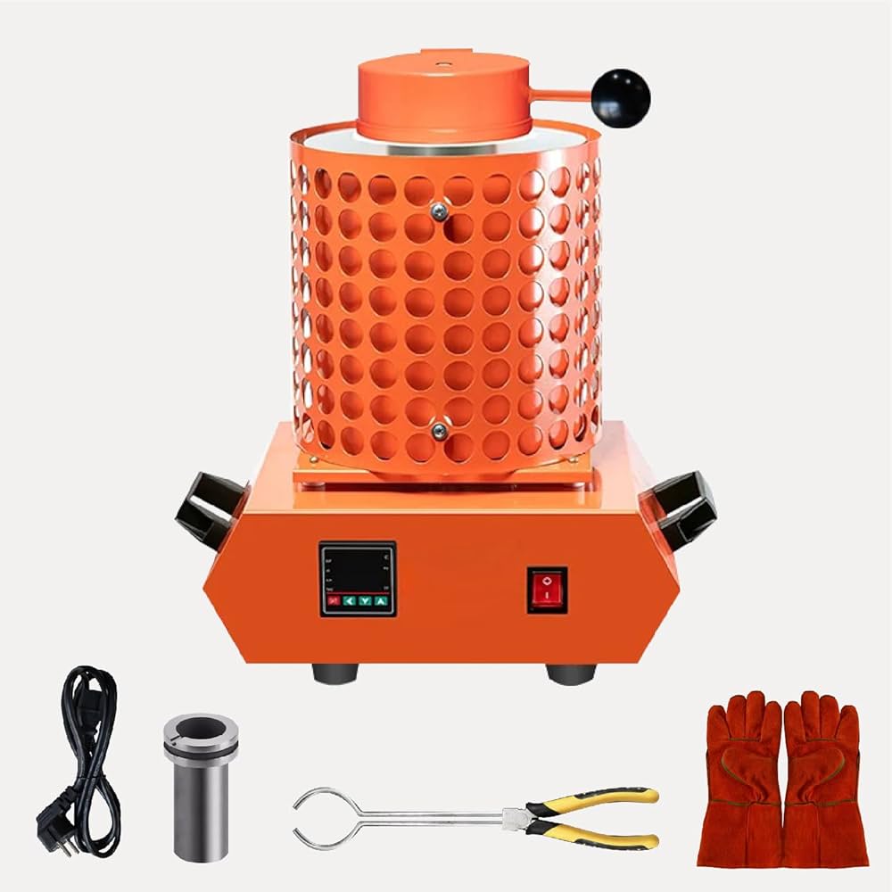 Amazon | Kurflo デジタル電気溶解炉 金属熔融炉 2000w 1+3KG 電気溶解