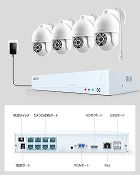 Amazon.co.jp: 【4K800万画素防犯カメラ・AI知能検知・自動追尾】ANRAN