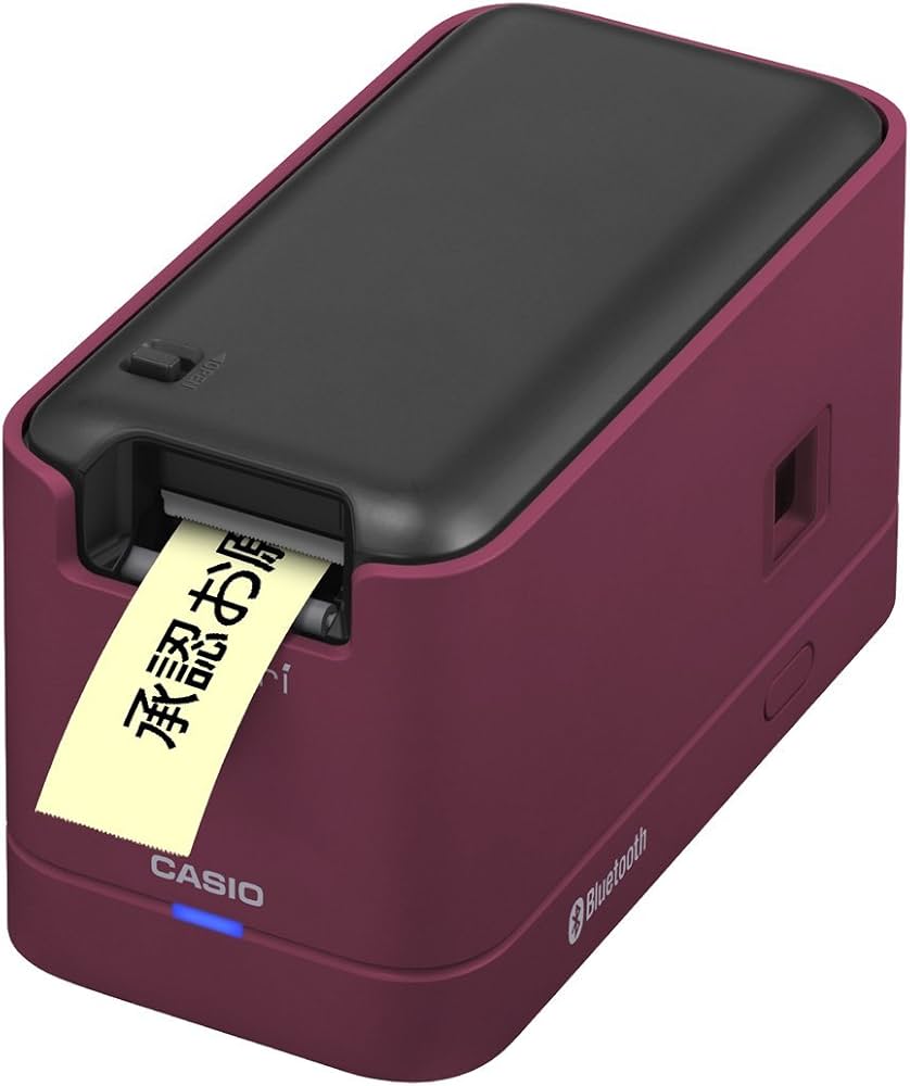 Amazon | カシオ メモプリ Bluetooth対応 MEP-B10-RD レッド | ラベル