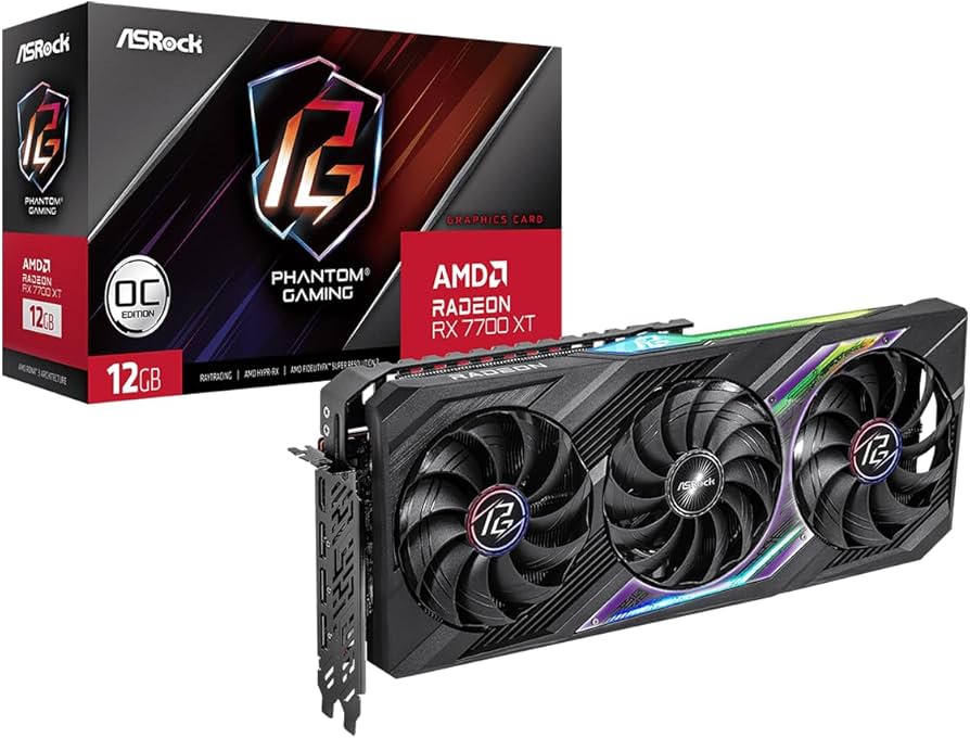 Amazon.com: ASRock Radeon / RX7700XT Graphics Board GDDR6 12 GB