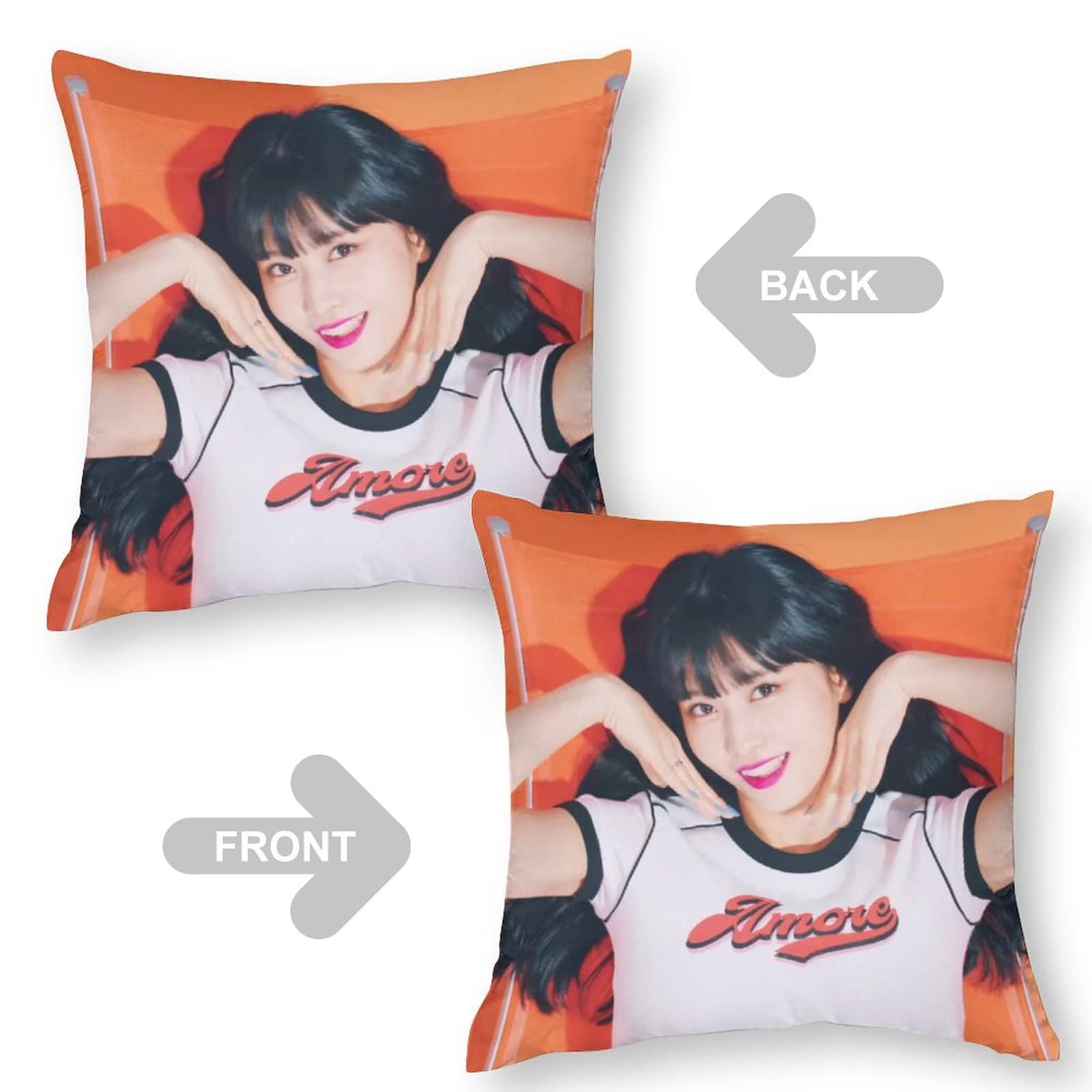 Amazon｜TWICE モモ 抱き枕 クッションカバー 腰枕 抱きまくら 正方形