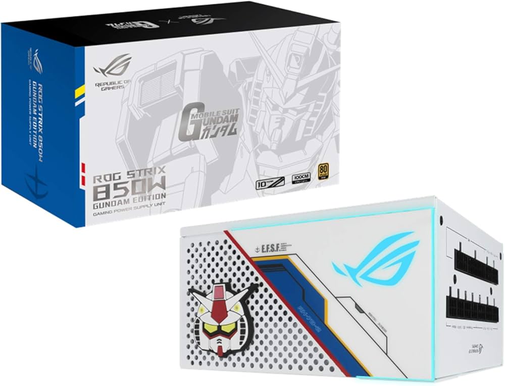 Amazon | ASUSTek 850W電源ユニット ROG-STRIX-850G-WHITE-GUNDAM