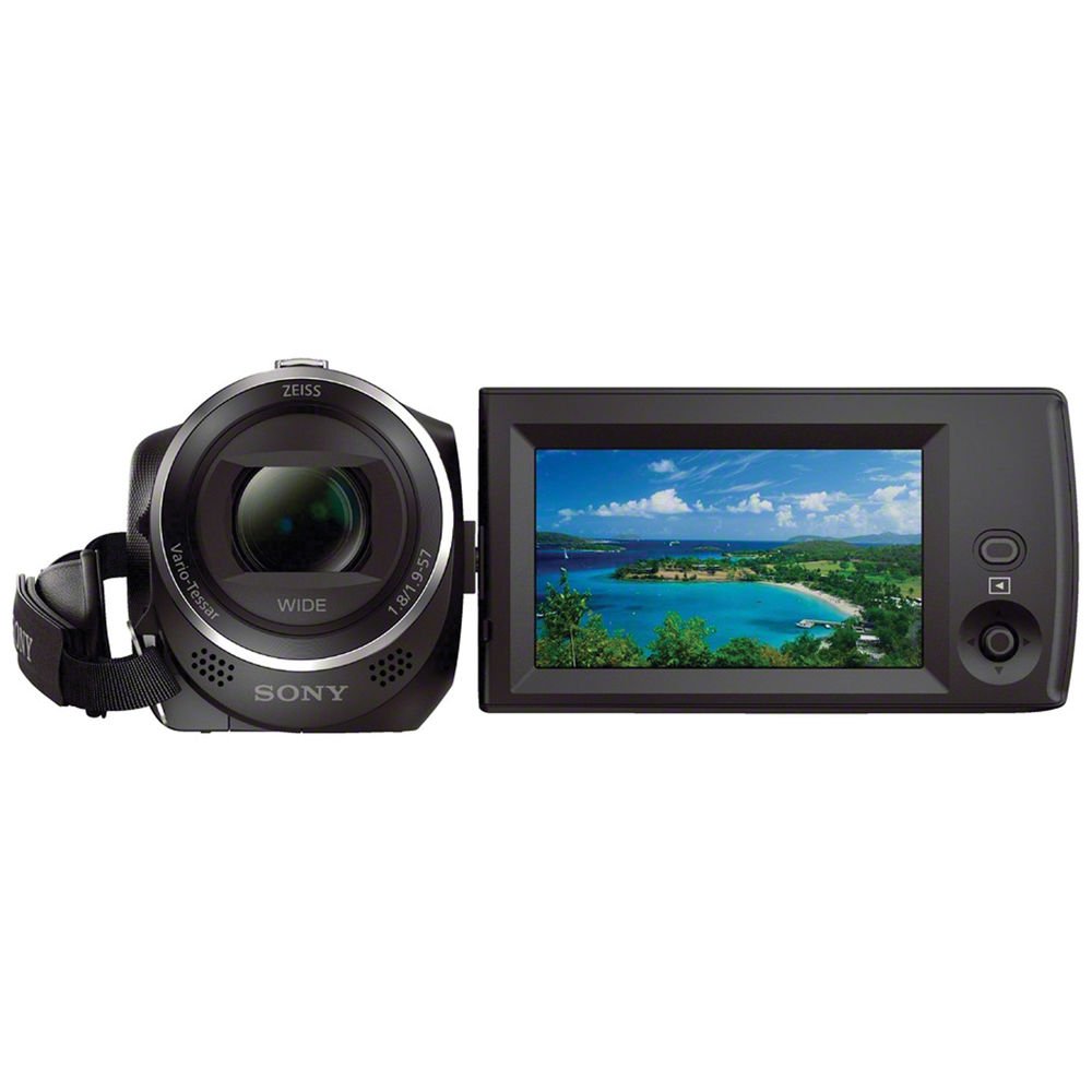 Sony HDR-CX405 HD Handycam(HDRCX405/B) + 64GB Memory Card + Bag +