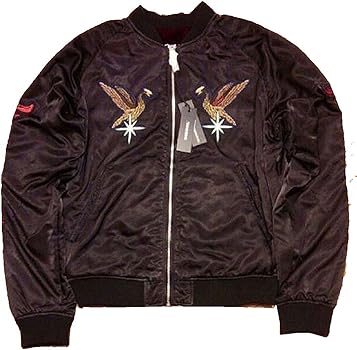 Amazon | DIESEL(ディーゼル) スカジャン ボンバージャケット ブラック