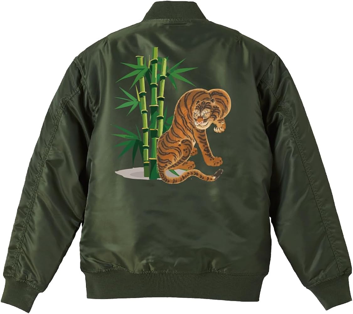 Amazon | タイプMA-1ジャケット バックプリント 「虎図」 スカジャン