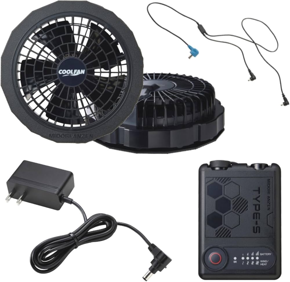 Amazon | [ミドリ安全] クールファン用 TYPE-S フルセット WE20FS7S