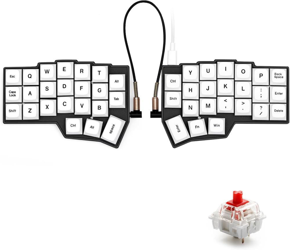 Amazon | YIVU Corne V4.1 有線分割型エルゴノミックメカニカル