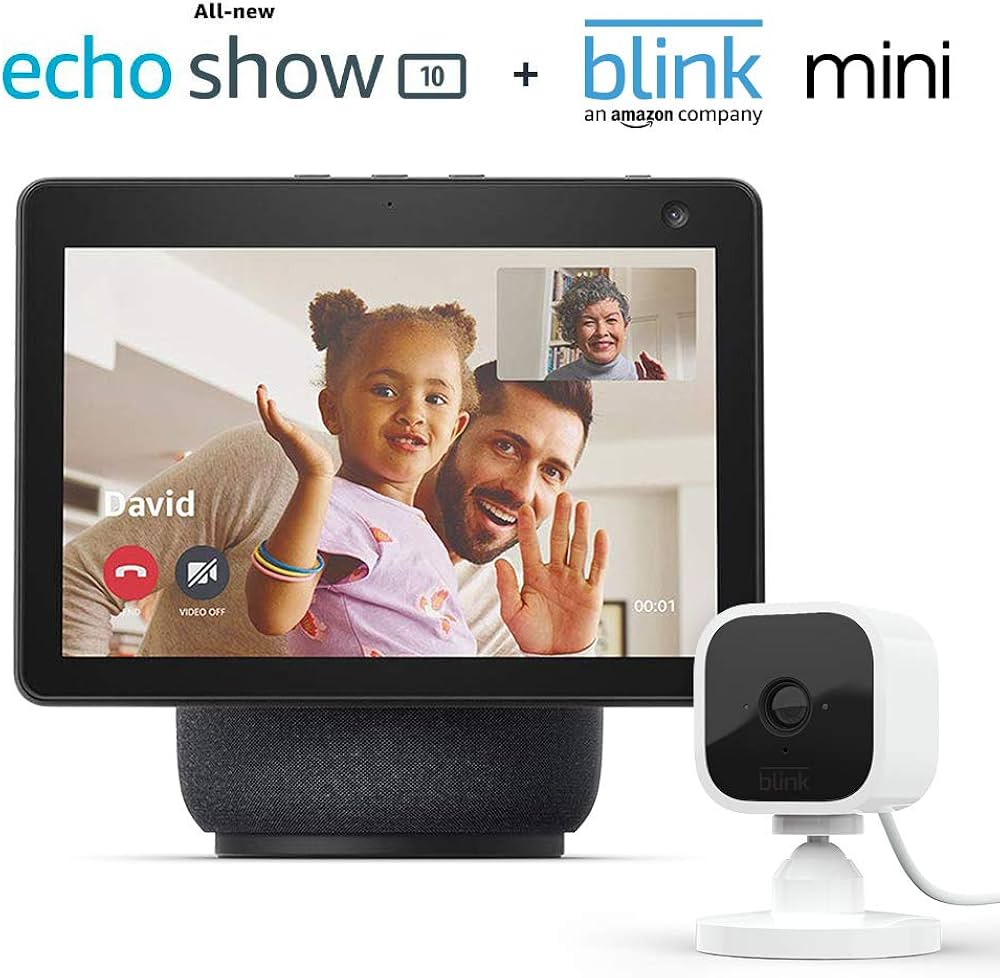 Amazon.com: Echo Show 10 (3rd Gen) | Charcoal with Blink Mini