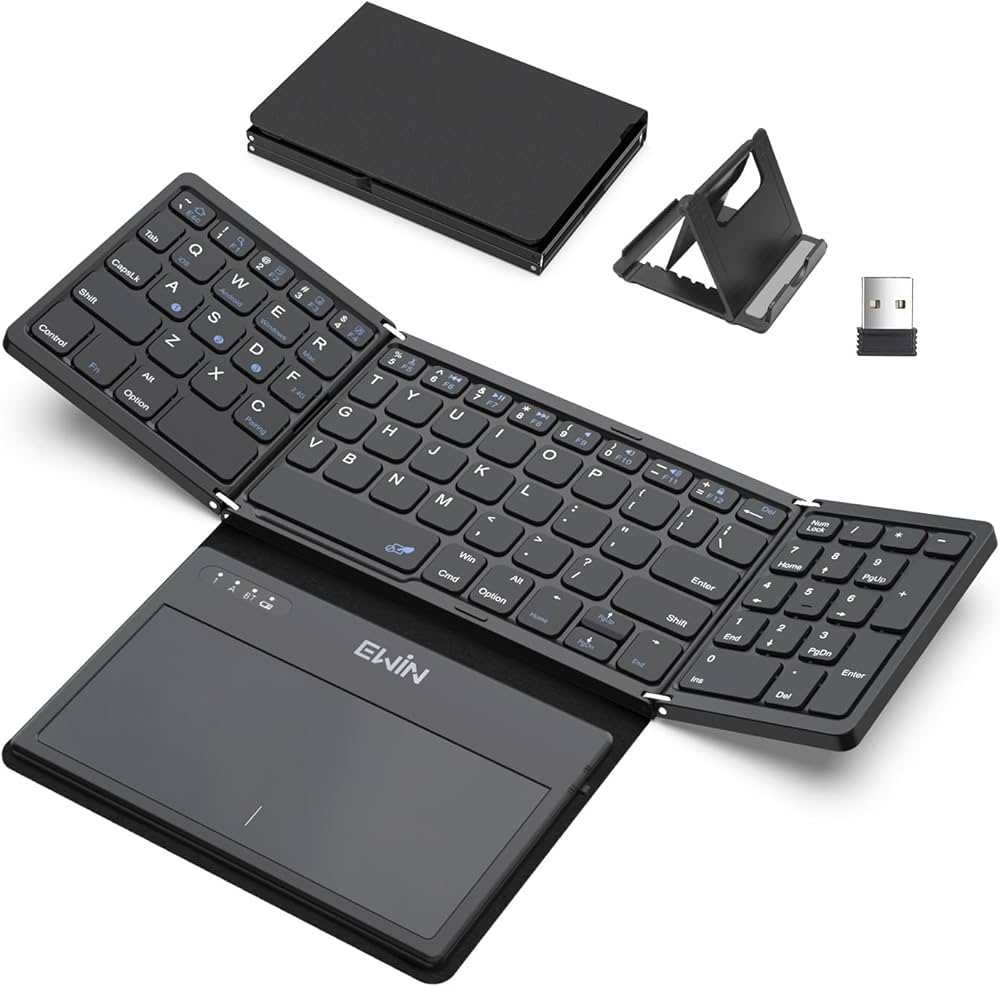 Amazon | キーボード ワイヤレス 折り畳み bluetoothとusb無線両対応