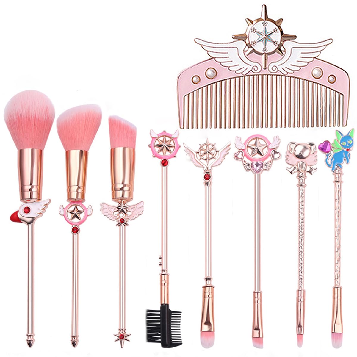Amazon | メイクブラシセット カードキャプター さくら風 くし付き